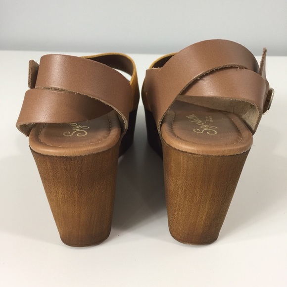 Seychelles forward wedge mustard sandals Sz 7 - Picture 6 of 7